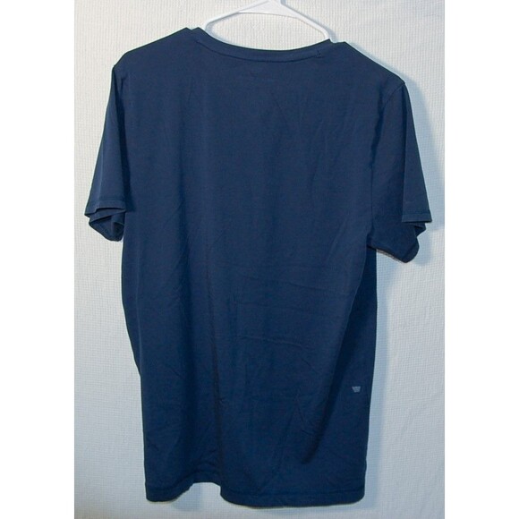 Mack Weldon Medium V Neck Soft Pima Cotton T shirt Navy Blue - Picture 5 of 6